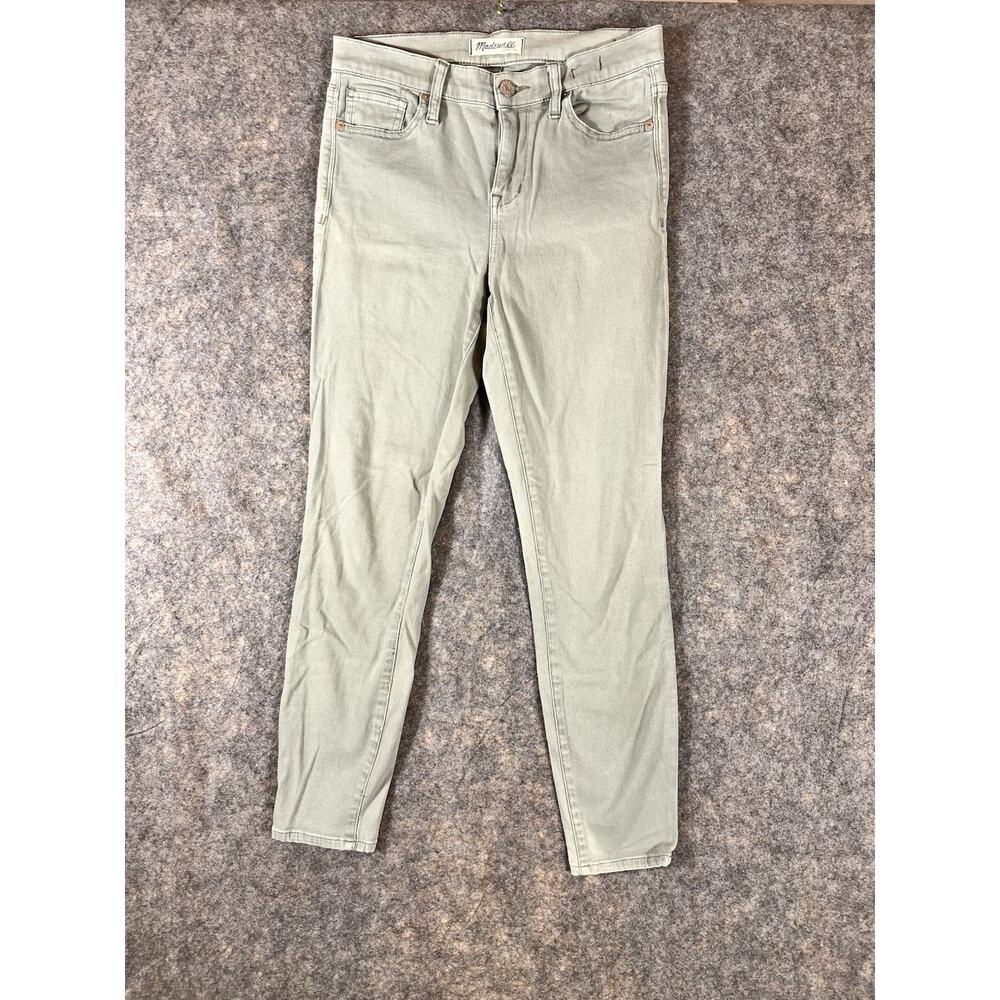 Madewell High Riser Crop Women’s Green Casual Denim‎ Jeans Size 26